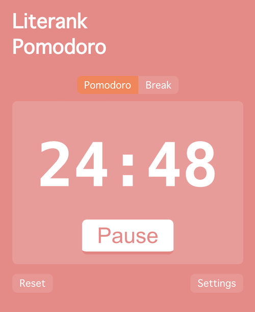 Pomodoro Ticking